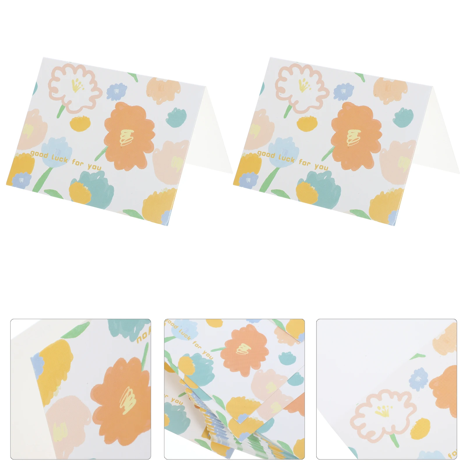 

50pcs Greeting Decorative Blessing Gift Writing Blank Festival Greeting Party Holiday Thank You Cards Birthday Anniversary
