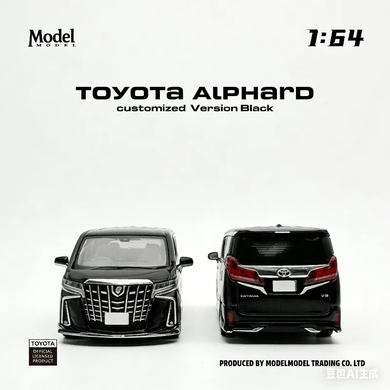 

Модель автомобиля Toyota Elfa 1/64 из литого алюминиевого сплава, коллекционная модель для взрослых, подарок для мальчиков на праздник, предмет для декора коллекции.