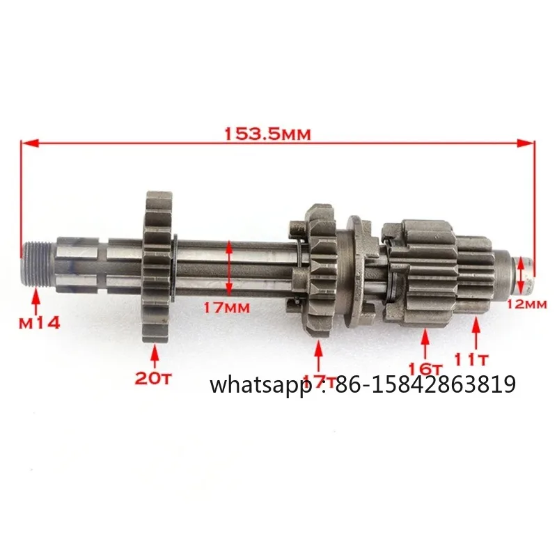 Motorcycle Transmission Gear Box Main Counter Shaft For YX 140cc 150cc 160cc Engine Pit Dirt Bike Motocross Replacement Parts