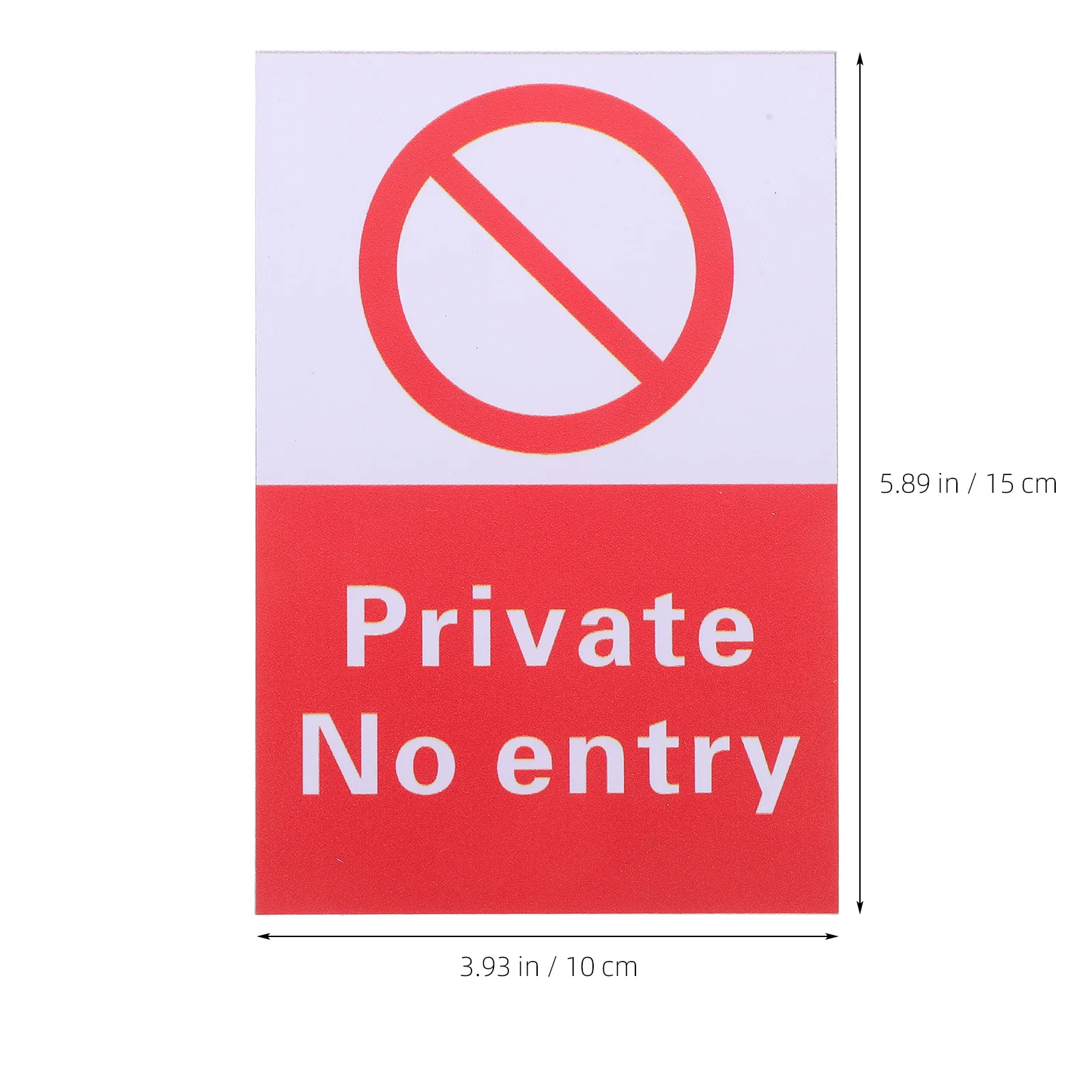 Pvc No Entrance Sign Sticker Waterproof Outdoor Warning Label For Safety Use No Entrance Signs Outdoor Warning Sign