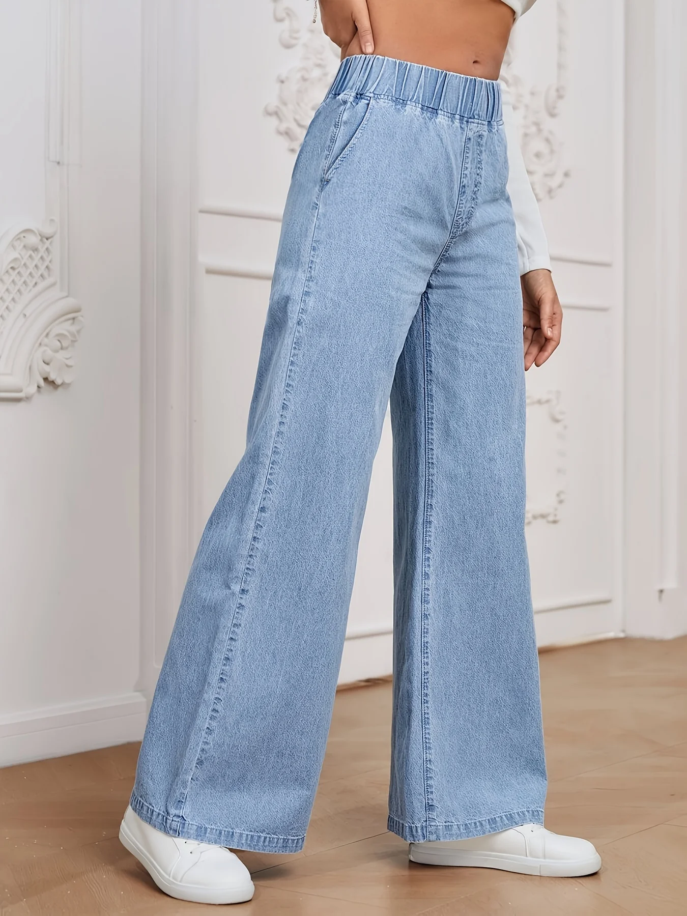 Jeans blu azzurri casual, eleganti e comodi da donna