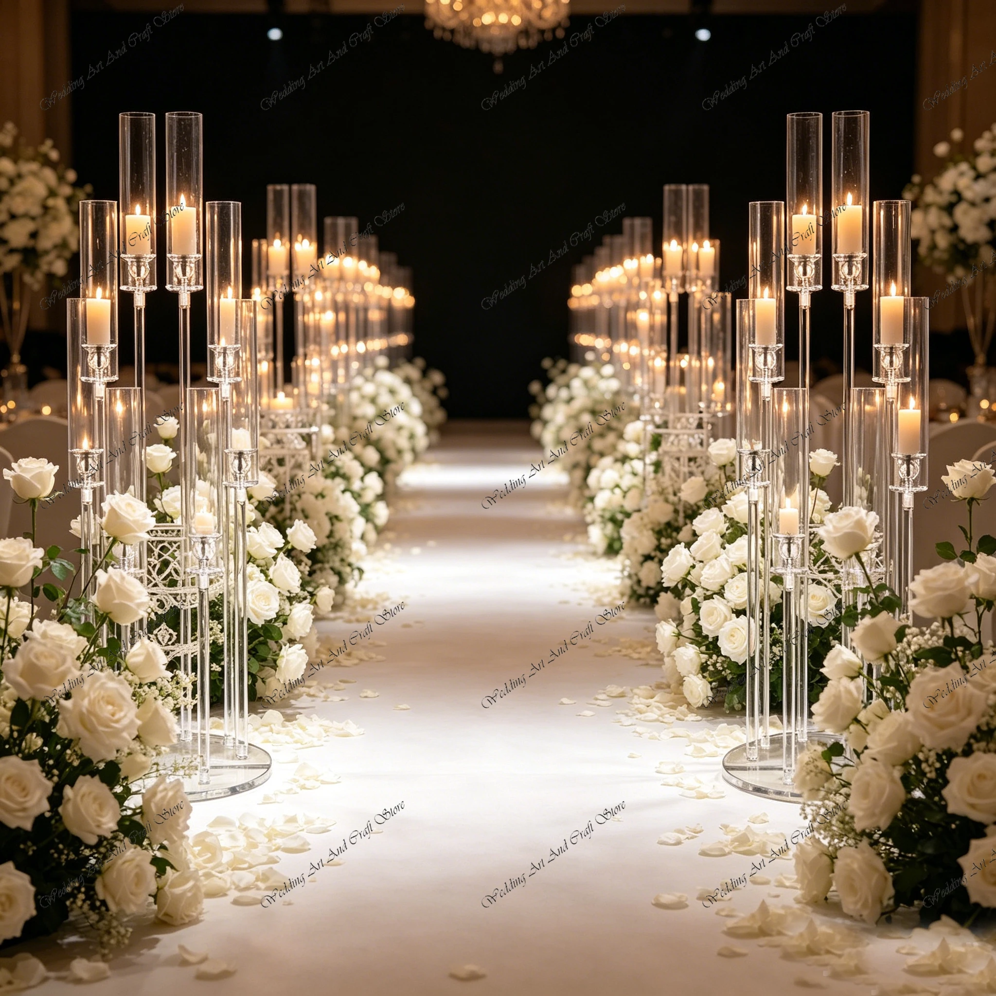 

10pcs f30 98cm Clear Tall Acrylic Candelabra Centerpieces Wedding Candlesticks for Party Event Table Decorations ivy1115