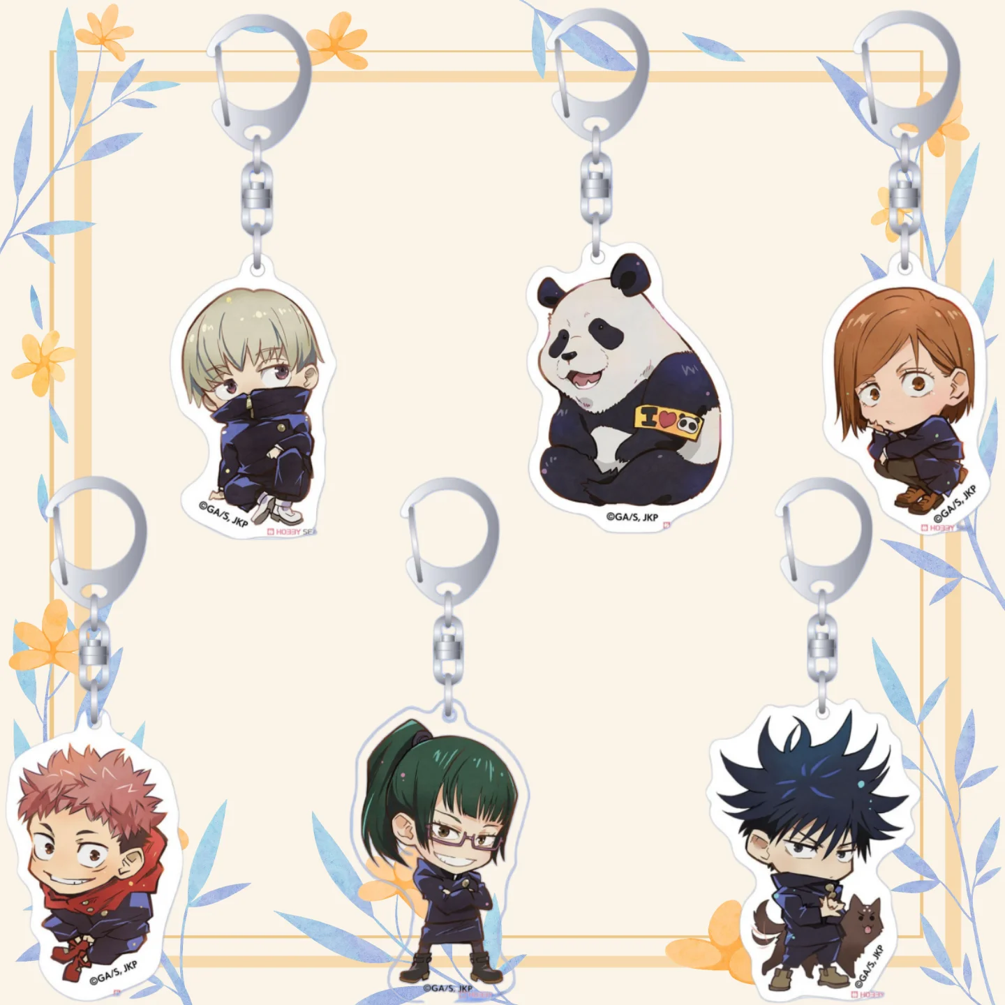 

Anime Character Image Bag Decoration Acrylic Keychain for Jjk Gojo Satoru Itadori Yuji Fushiguro Megumi Kugisaki Nobara