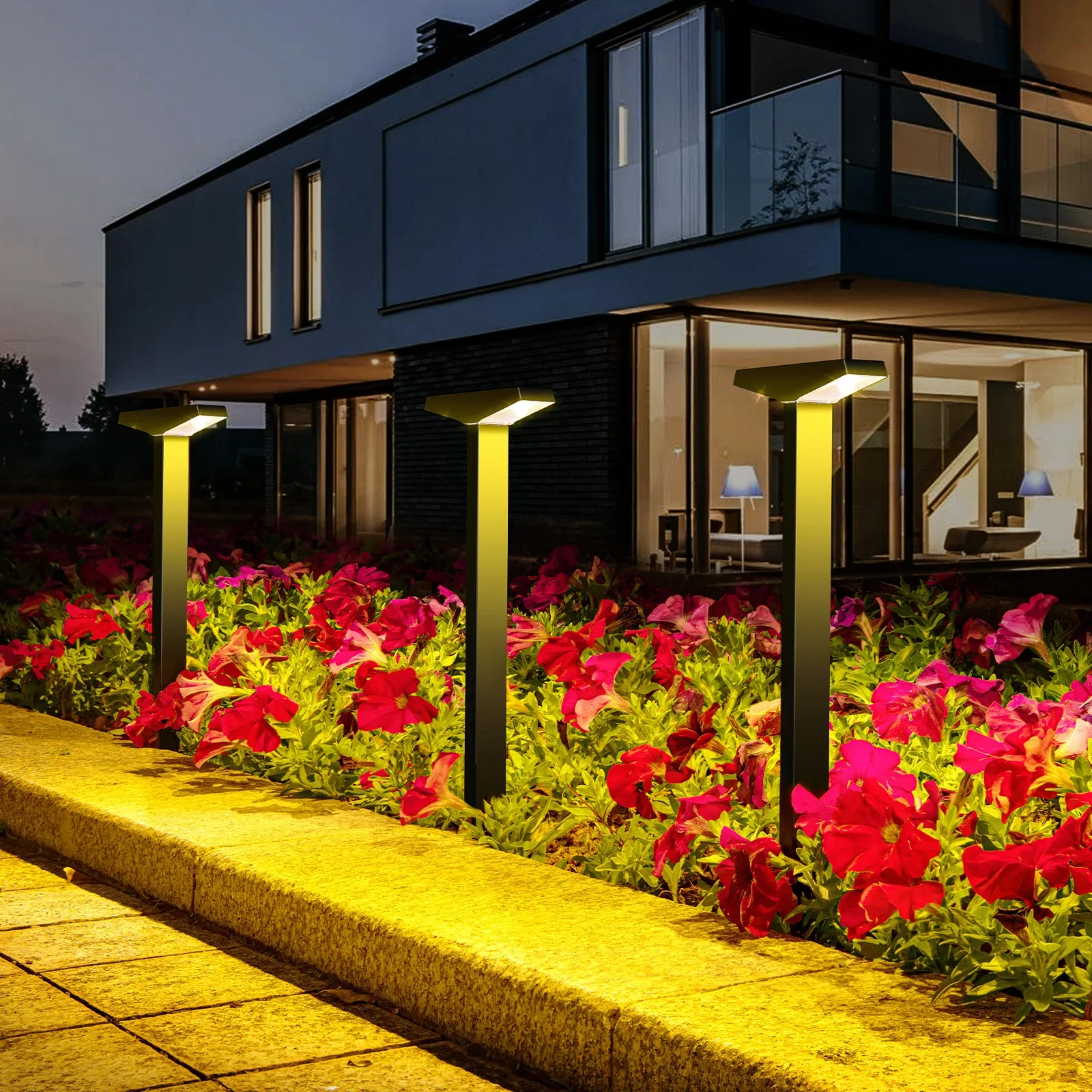 

Waterproof Solar LED Garden Lights Outdoor Landscape Lighting for Villa Patio Plant Atmosphere Decoration