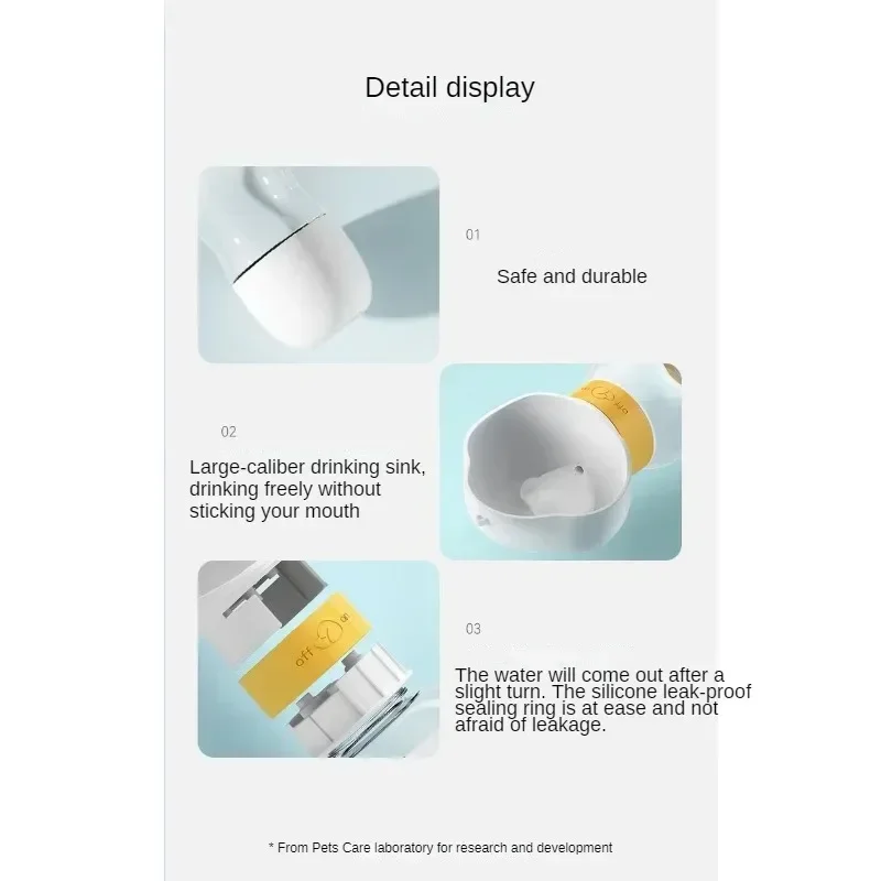 tt Pet Water Bottle with Filter, Leak Proof, Portable Dog Water Bowl for Walking, Hiking, Travel, Outdoor Pet Dispenser