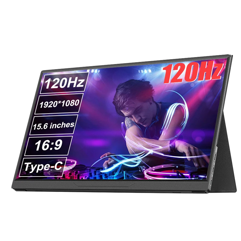 

LANLIPU 15,6-дюймовый портативный монитор 144 Гц FHD игровой ноутбук с мини-HD-дисплеем типа C для PS4/5/Steam/Deck/Switch/ПК/Mac/телефона