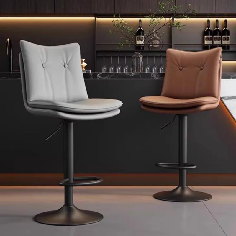 الحد الأدنى عالية الشمال بار البراز مكافحة مكتب مطعم مع كراسي بار الظهر الجلود قابل للتعديل Bancos دي بار أثاث المنزل #4