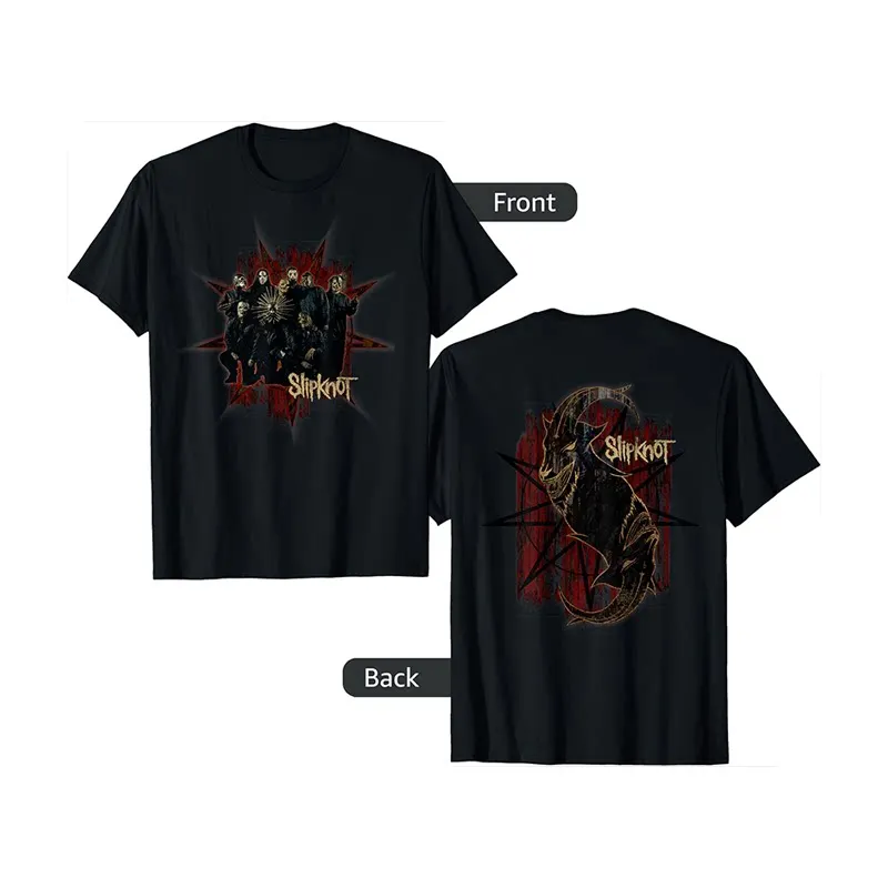Slipknot Punk Rock Band T-Shirt Baumwolle Grafik-Shirt Herren Damen Sommer Streetwear Top – Detail 5