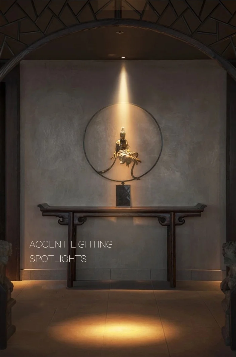 Spots LED ultra-minces à petits angles de 5 ° , 8 ° , 10 ° , et 15 ° , éclairage ambiant pour armoires à vin et tables à manger 5W7W9W