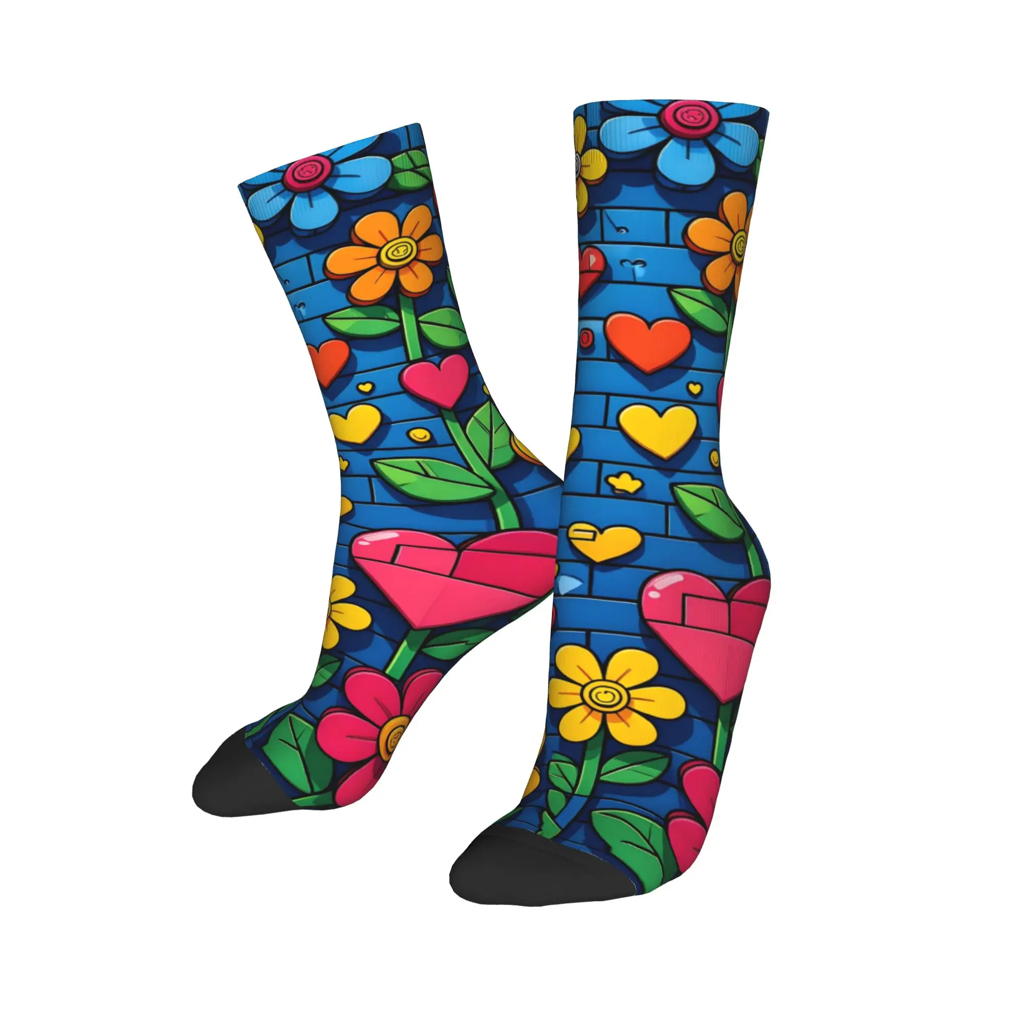 Dog Patchwork Collage Socks  Non Slip Stockings Men High Quality Skateboard Socks Winter Leisure Printed Socks