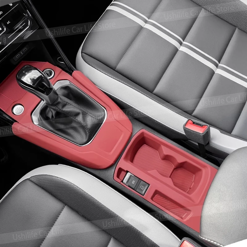 

Для Volkswagen T-ROC 20232 2024 2025 автомобильная центральная консоль силиконовый коврик панель беспроводной зарядки защитная пленка для чашки воды