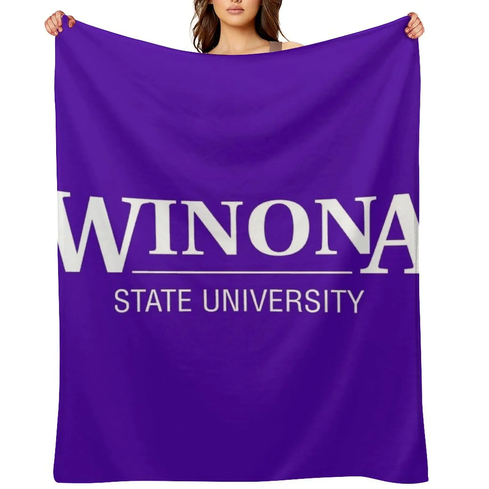 

Winona State University Throw Blanket Plush Single Quilt Sofa Quilt Blankets