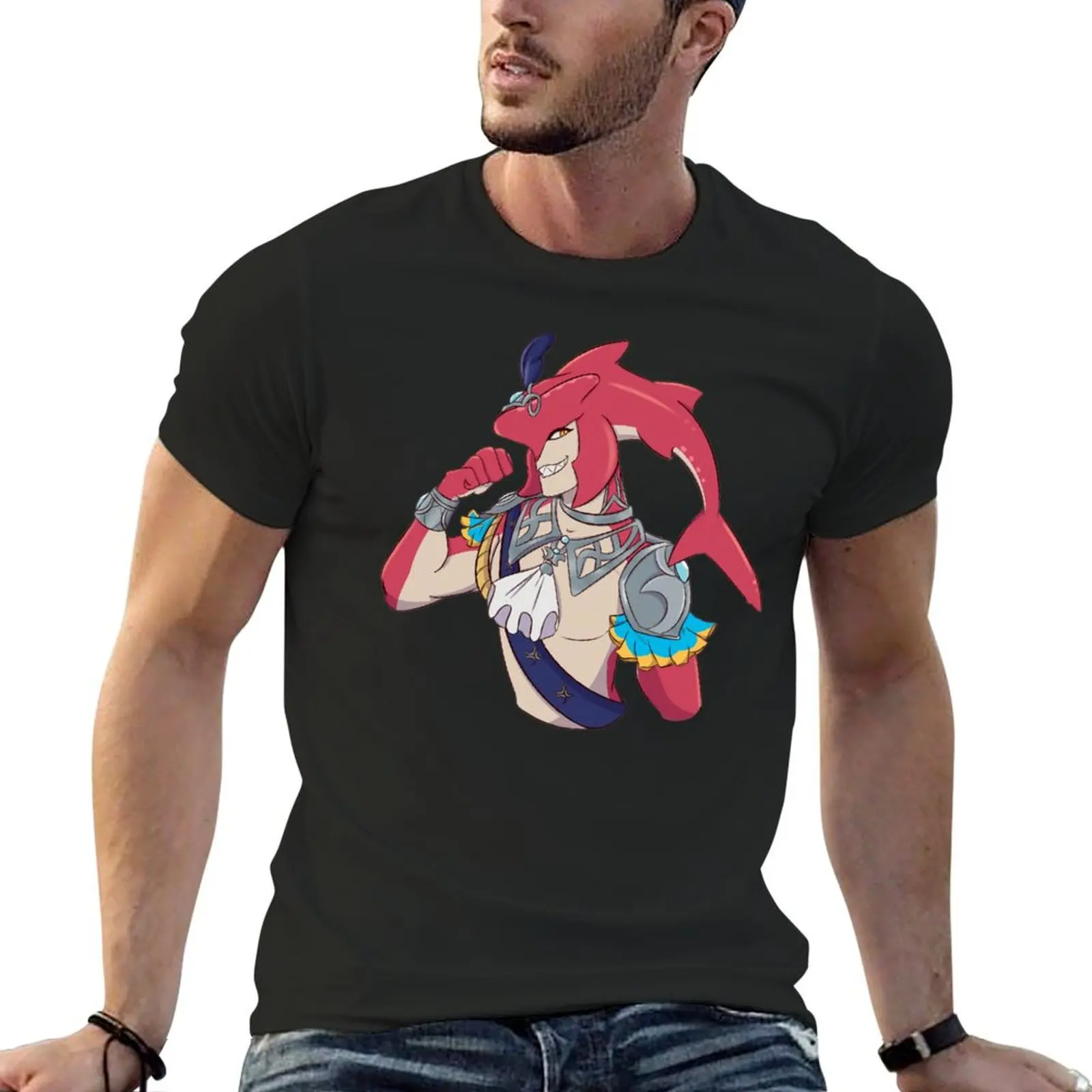 

Prince Sidon T-Shirt boys whites anime clothes summer 2025 clothes for men