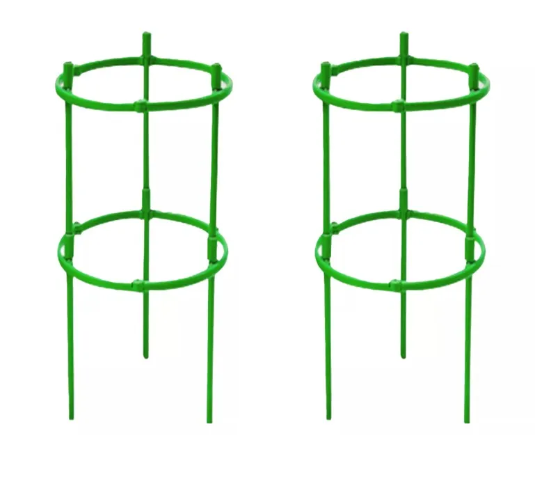 20cm Green Tomato Plant Support Cage For Pots Adjustable Trellis For Small Tomatoes Flowers Garden Growing Tools