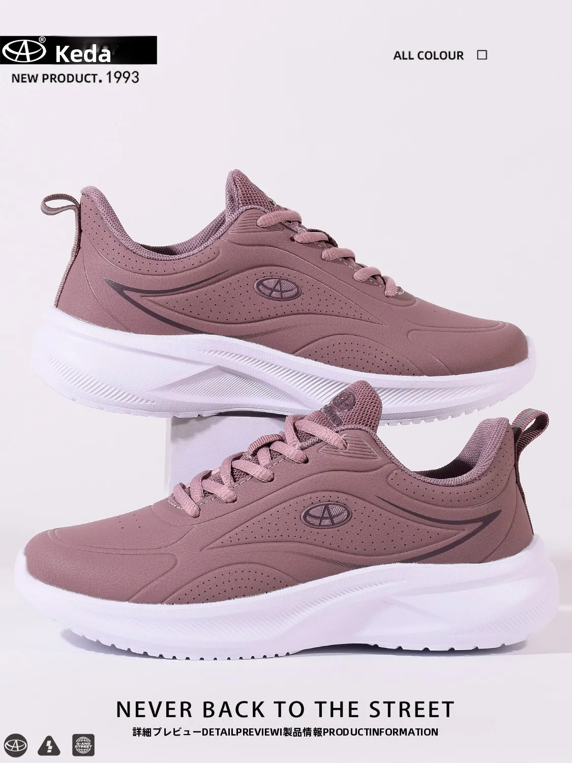 qianda-women's-running-oes-lightweight-o-absorption-leather-surface-water-resistant-sports-oes-spring-autumn-faion