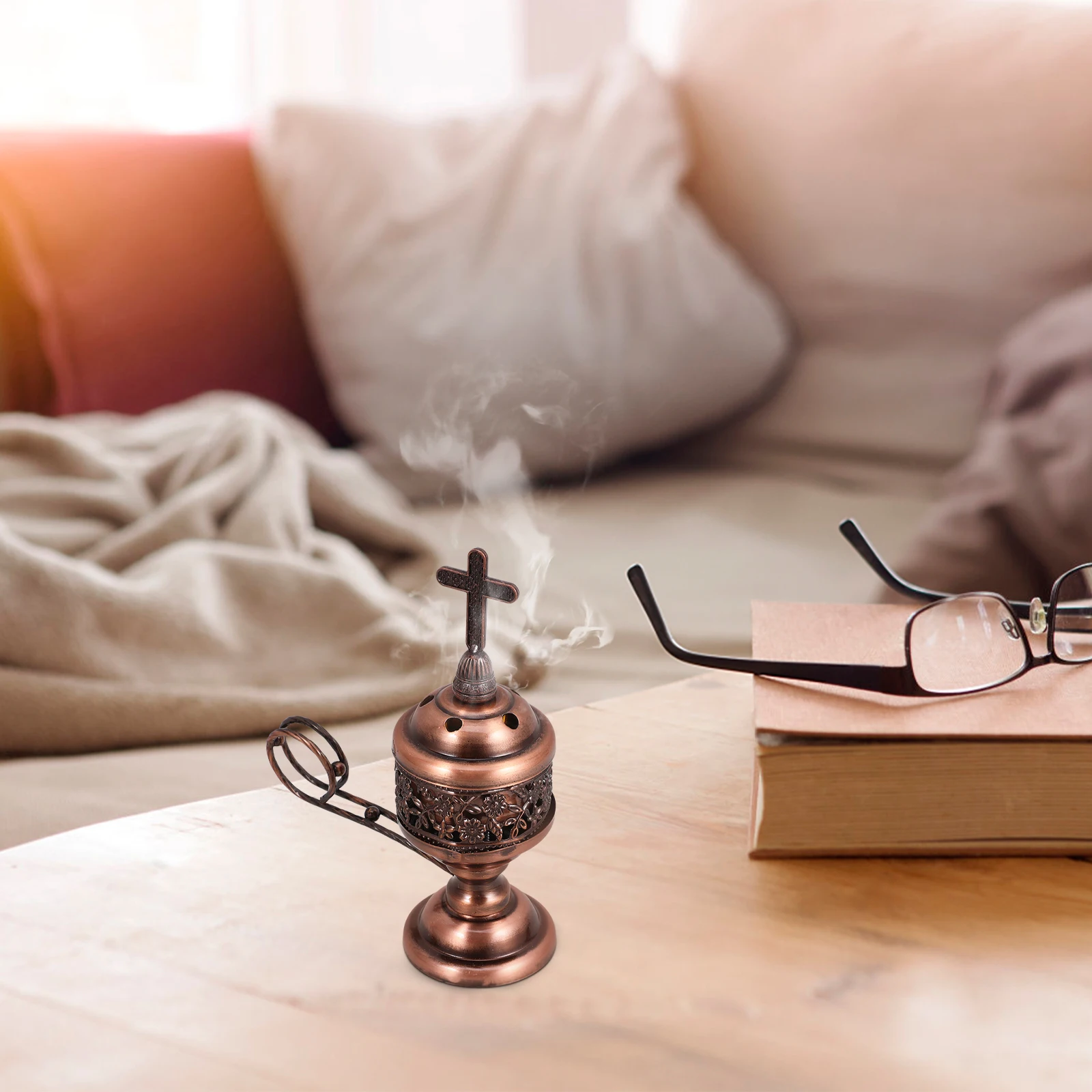 

Metal Burner Desktop Censer For Aromatherapy Yoga Home Decor Incense Cones Holder Indoor Aroma Burner Decorative Incense