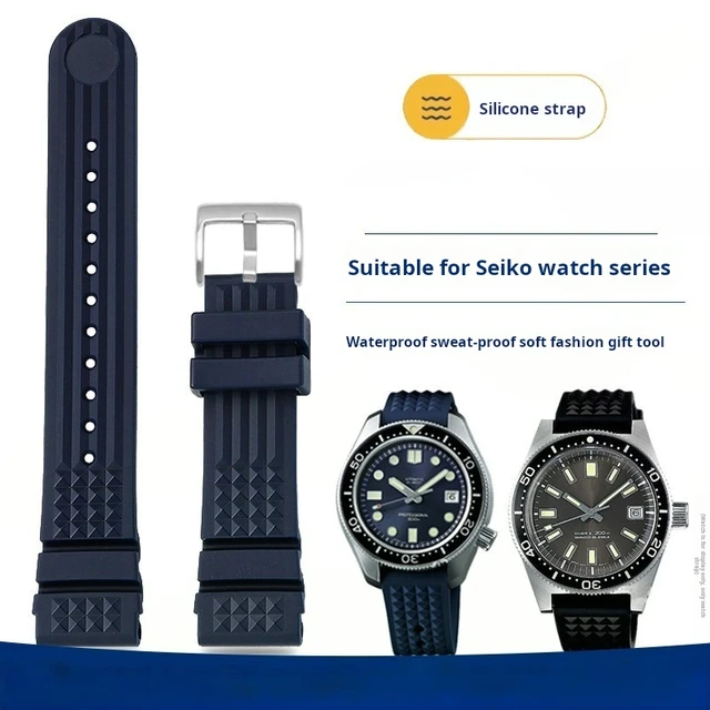 For Seiko Prospex Skx007 SRP307 313 SKX779 SKX781 Water Ghost 20mm 22mm Diver Rubber Watch Strap Men Waffle Silicone Watchband AliExpress