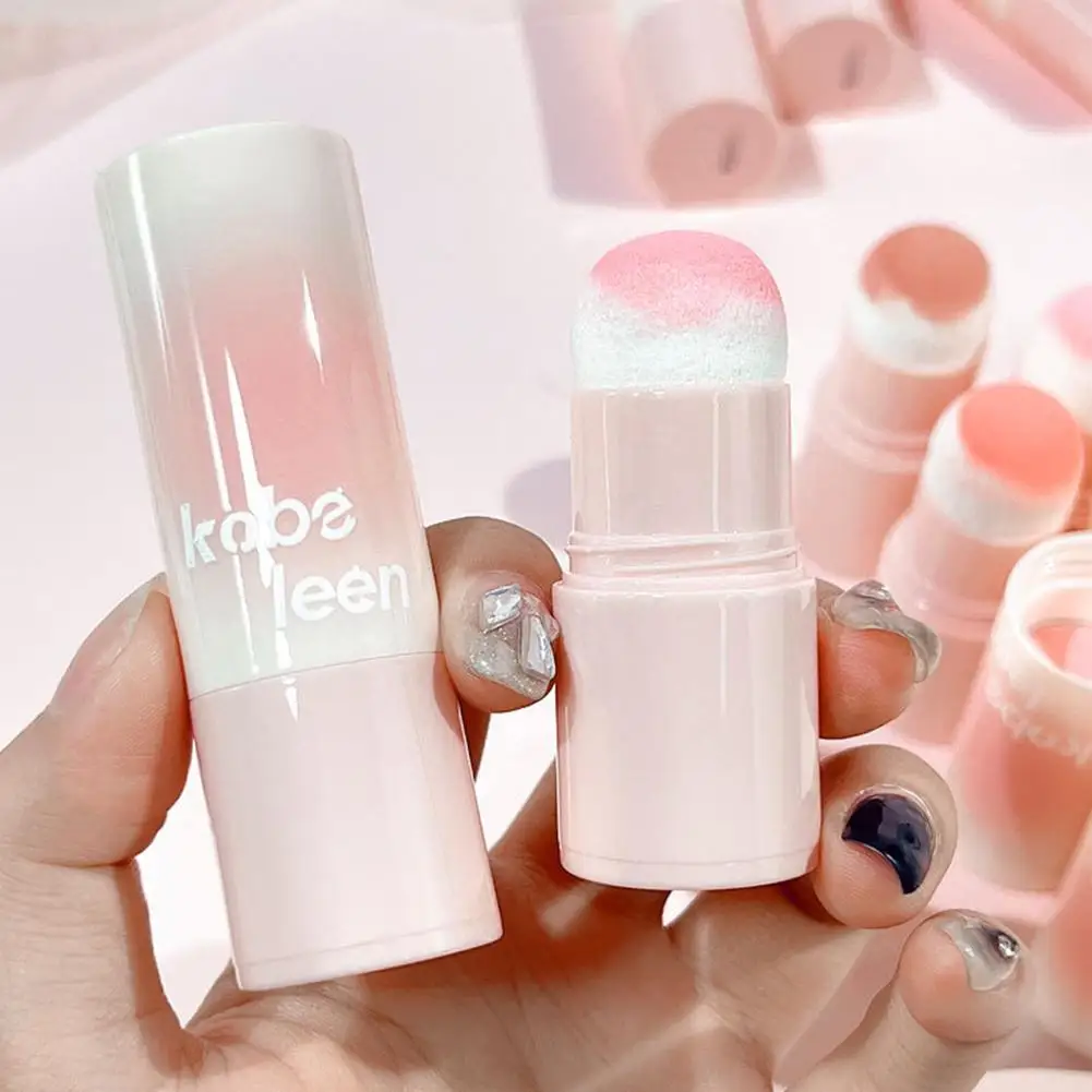 Sponge Blush Stick Waterproof Multi-purpose Cream Eyes&lips&cheek Blush Blush Cream Makeup Cheek Tint Balm Matte Pea R5v9