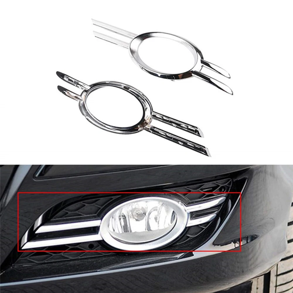 

2pcs Front Left Right Fog Lights Cover Trims For Mercedes-Benz E Class W211 Avantgarde Facelift 2007-2009 2118851274