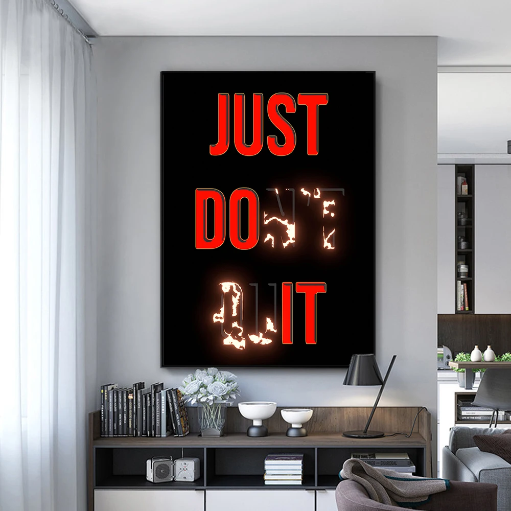 Home Office Poster Don't Quit Quotes Prints Motivational Inspirational Wall Art Quotes Canvas Painting Home Reading Room Decor