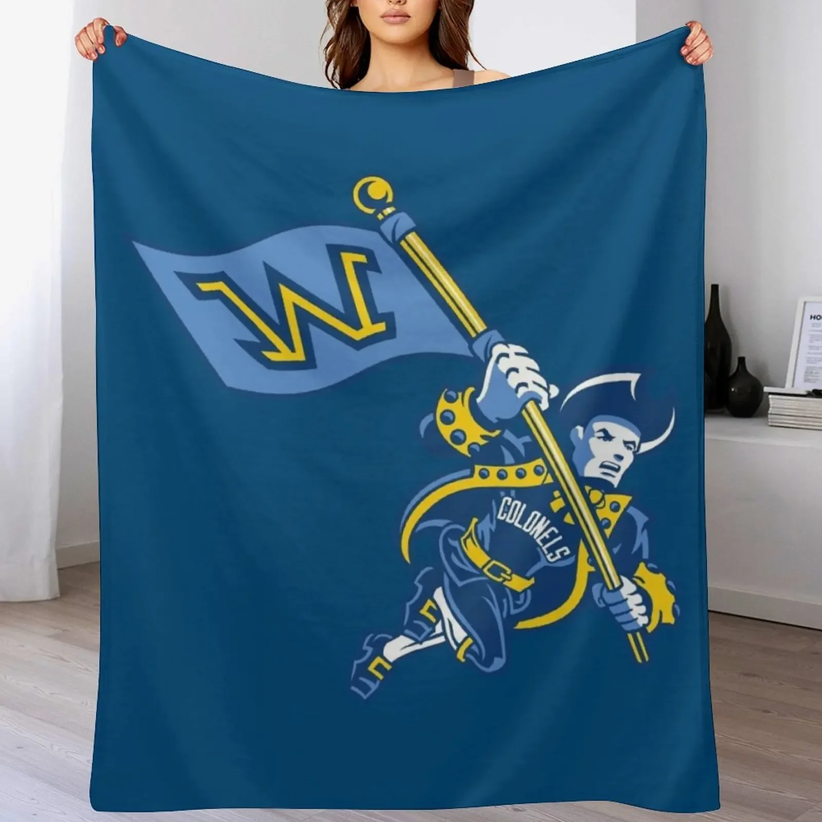 Wilkes University Throw Blanket for winter Luxury Plaid Picnic Blankets