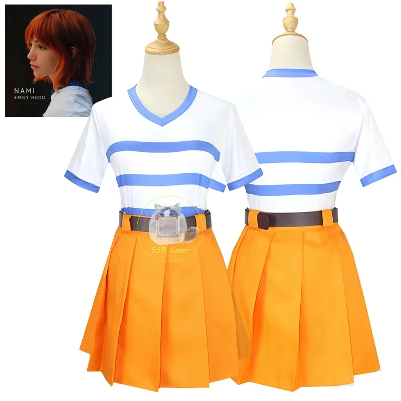 qa156Bilibili Film One Piece Rufy Zoro Nami Costumi Cosplay Uniforme Halloween Party Performance Wear Abbigliamento