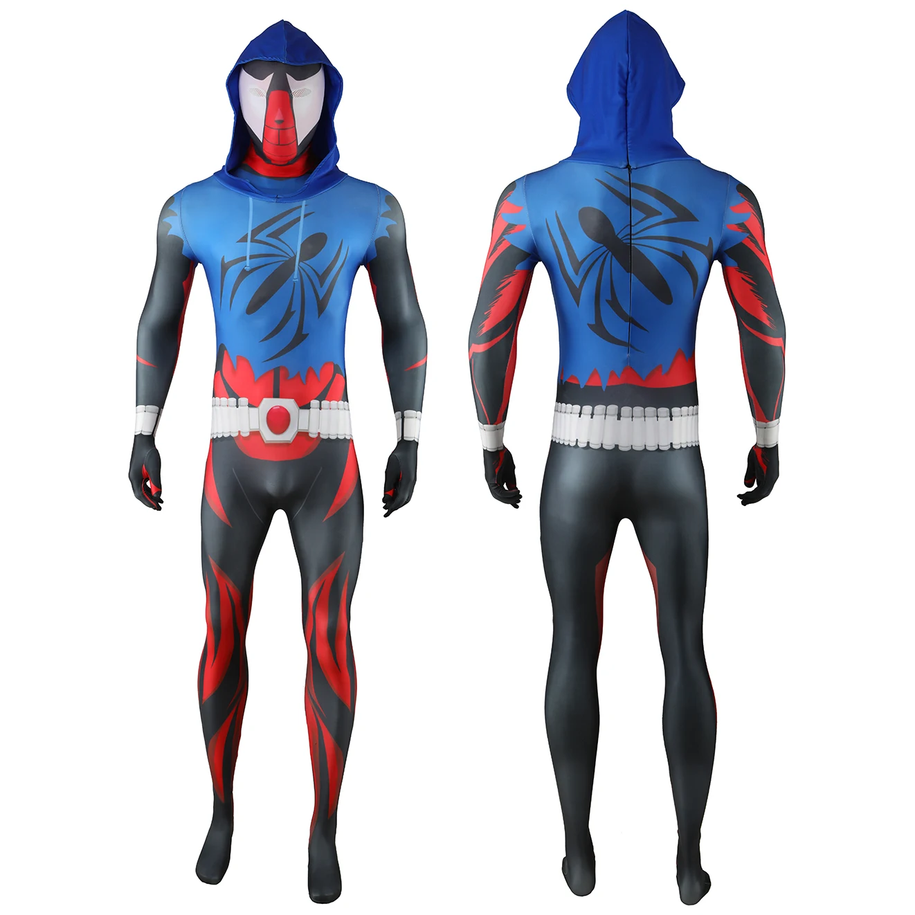 Scarlet Spiderman Cosplay Across the Spider Verse Ben Reily Costume Superhero Spandex Zentai Bodysuit Outfits Halloween Costume