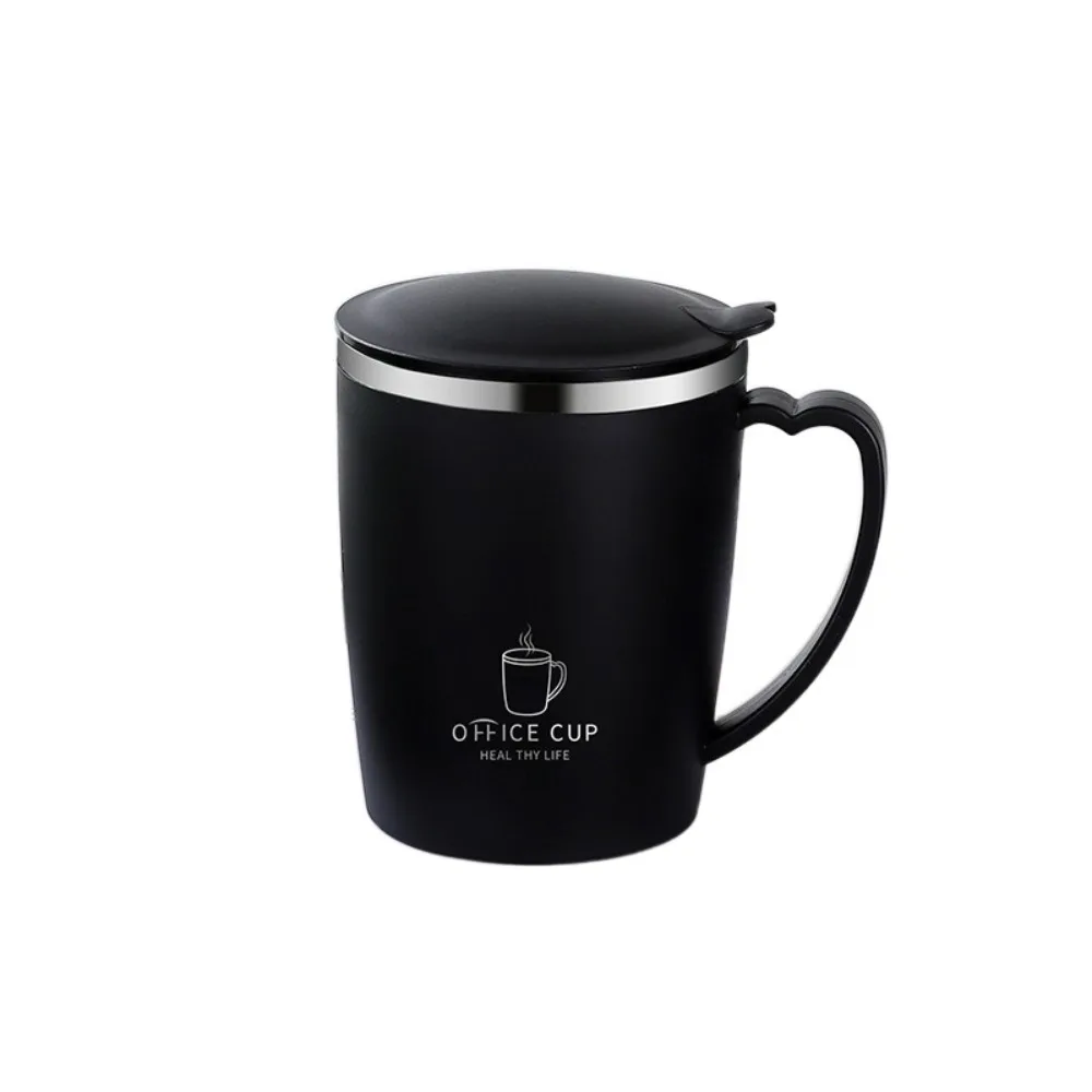 

Портативная термочашка для кофе 350 мл, изолированная термос с защитой от падения, кружка в форме сердца с ручкой и крышкой, детская чашка для молока, офисная