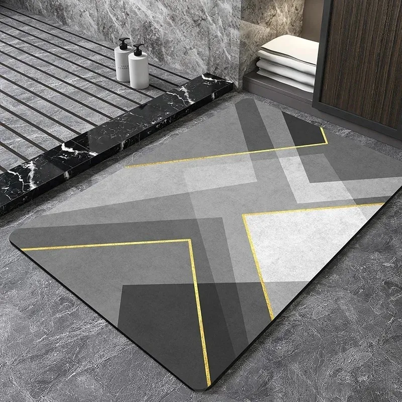 Colorful Geometric Texture Door Front Mat Decoration Home Bathroom Floor Mat