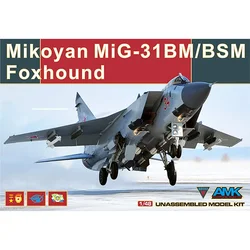 AMK Assembly Aircraft Model Kit 88003 1/48 MiG-31 Fighter MiG-31BM/BSM Foxhound