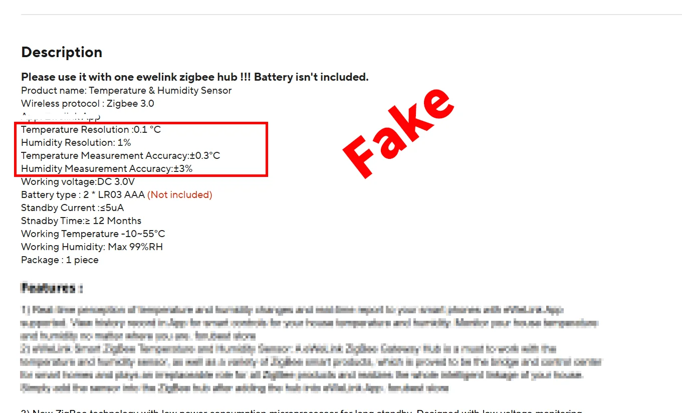 Zigbee 3.0 Temperatur- und Luftfeuchtigkeitssensor. Zigbee-Hub erforderlich. Funktioniert mit Home Assistant, Yandex, Alexa, ZHA, Zigbee2MQTT. – Detail 3