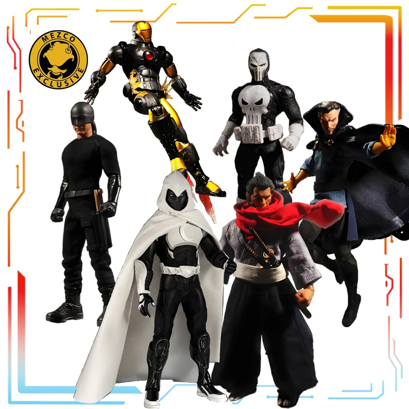 

Золотой стандарт Mezco, оригинальный готовый продукт 1/12, подвижная изысканная фигурка Marvel, аниме-игрушки, модель, праздничный подарок для мальчиков