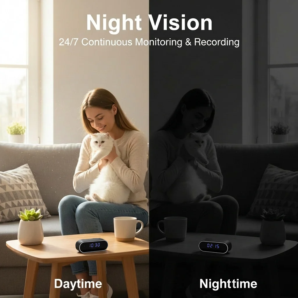 2-In-1 Clock Camera…