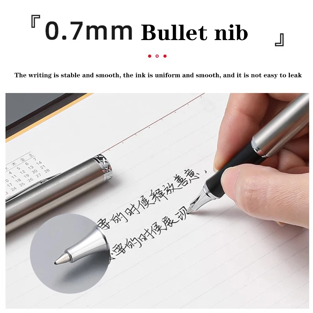 Japan Pentel Ballpoint Pen K600 Metal Steel Rod Gel Pen 0.7mm Smooth Quick Dry Signature Black Pen Office Supplies Stationery