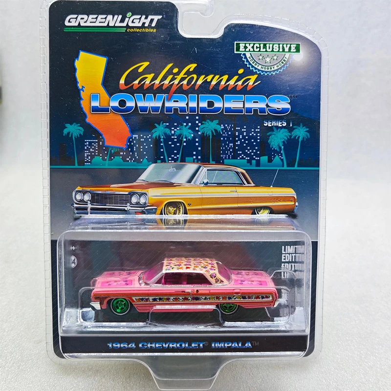 Greenlight 1964 Gypsy Rose Green Machine 1961 Harvester Scout 1/64 Simulation Alloy Diecast Car Model Collectibles Toy