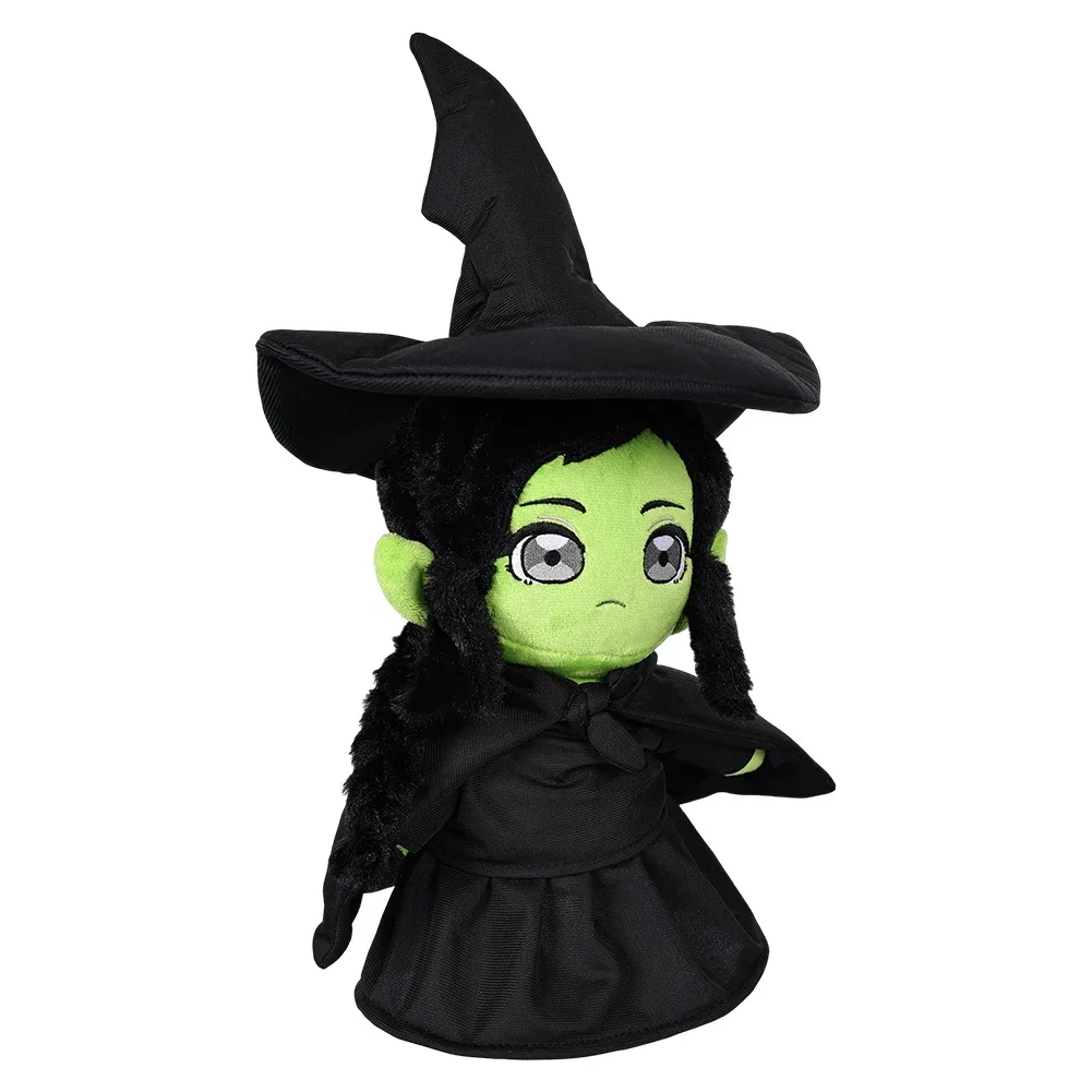 40Cm Elphaba Pluche Knuffels 2024 Film Wiked Cosplay Fantasie Mascotte Beeldje Rekwisieten Xmas Verjaardagscadeaus Halloween Feestdecor