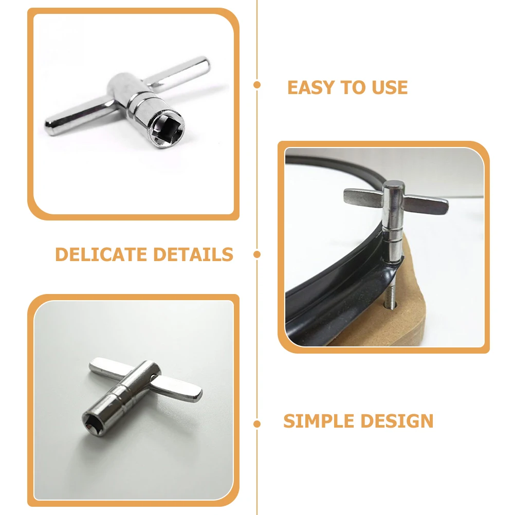 

4 Pcs Drum Wrench Key for Drummer Adjustable Tuner Tuning High Tension Keys Drums Parts