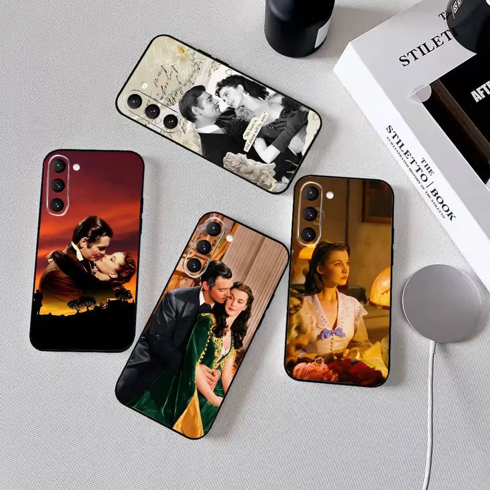 Love Gone with the Wind Phone Case For Samsung Galaxy A73,A72,A71,A70,A53,A52,A51,Soft Silicone Black Cover