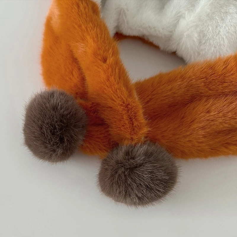 الشتاء يندبروف الأطفال لينة أفخم إيرفلاب القبعات الدب الصغير على شكل أغطية الرأس ل 3 4 5 6 7 8 9 القديمة الاطفال الملحقات #4