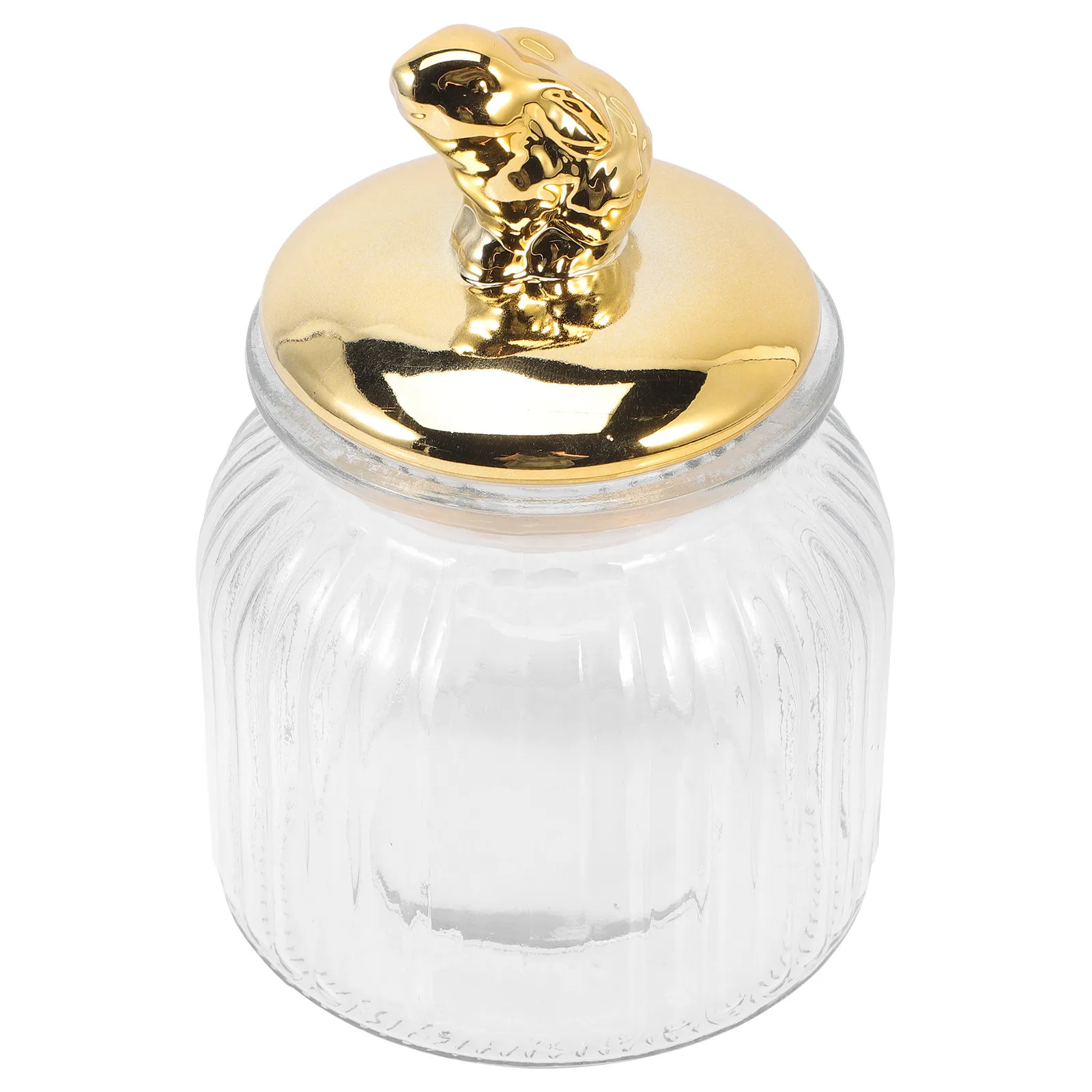 

Стеклянная банка с ушками кролика, герметичный контейнер для хранения, декоративная стеклянная емкость, банка для конфет, печенья, закусок, десертов