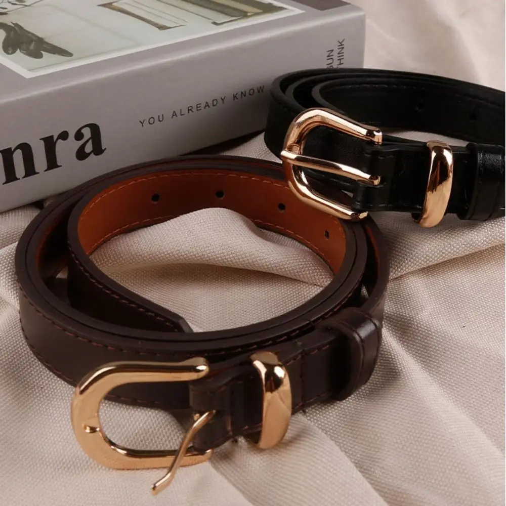 Waist Decoration Luxury Design Leather Belt Women Fashion Pin Buckle Waistband Trouser Dress Belts