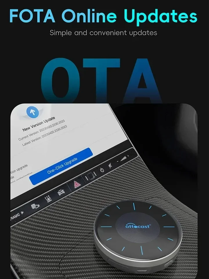 OTTOCAST PICASOU 3 CarPlay AI Box Wireless Android Auto TV Box for