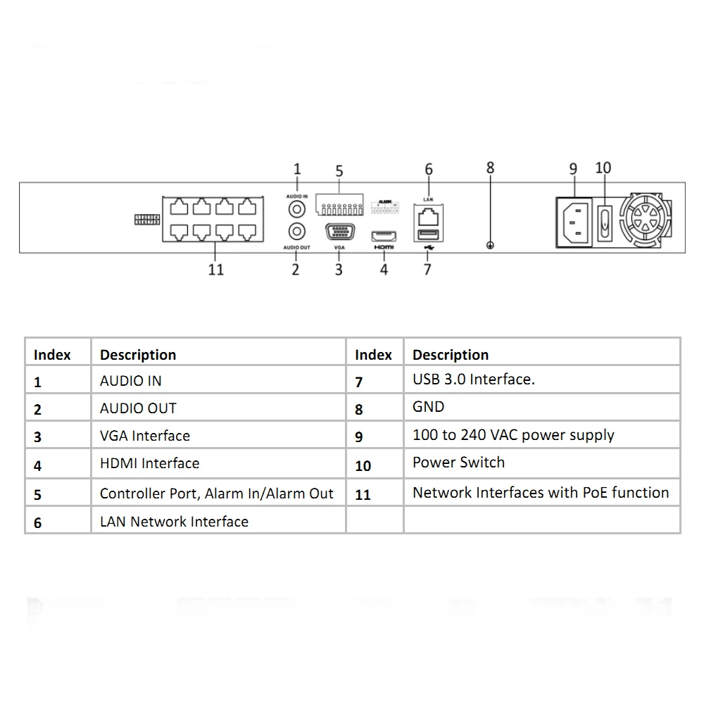 Hikvision 8/16CH 4K NVR DS-7608NI-K2/8P DS-7616NI-K2/16P 8/16 Port PoE 2 SATA Plug & Play Original Network Video Recorder