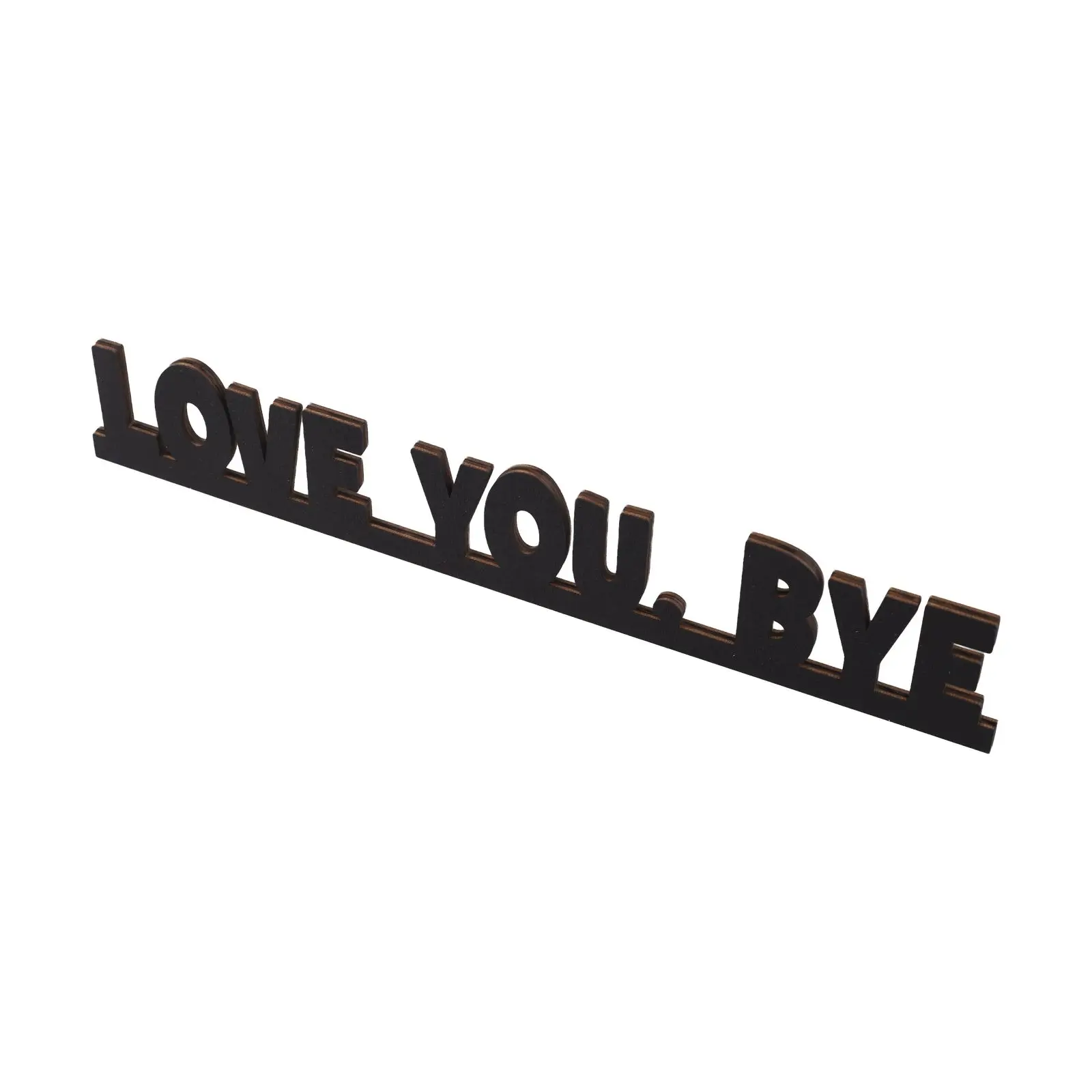 Love You Bye Phrase Wooden Door Corner Decoration for Interior Door Frame Wall Styling and Humorous Entryway Design