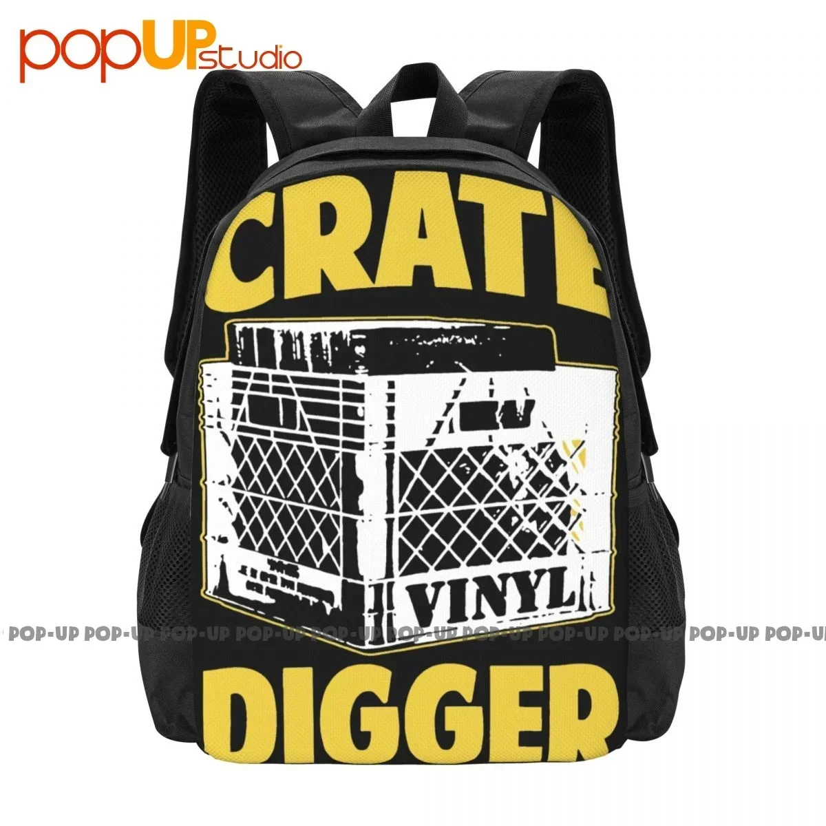 

Crate Digger Vinyl Record Store Day Collector Dj Backpack Large Capacity Newest Foldable 3d Printing School Sport Bag