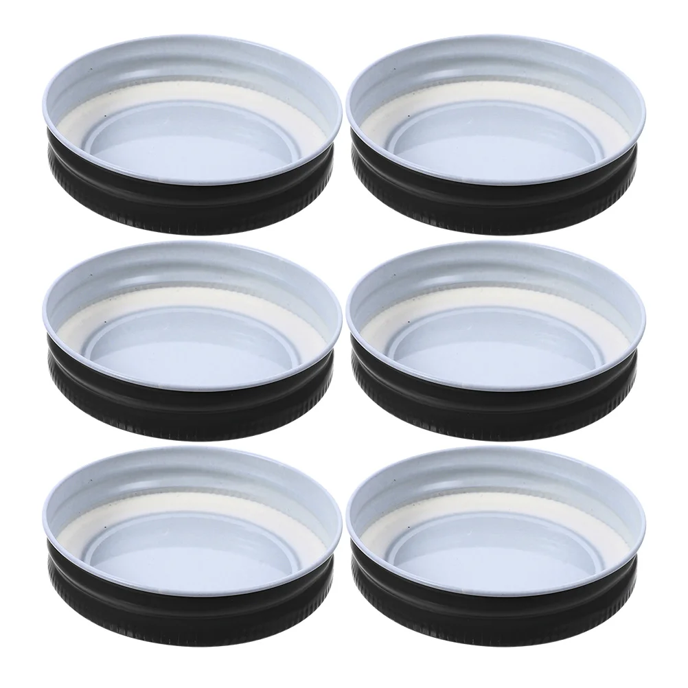 

6 Pcs Tinplate Mason Jar Lids 70mm Red Sealer Leakproof Reusable Canning Covers for Jams Fruits Vegetables Term Storage