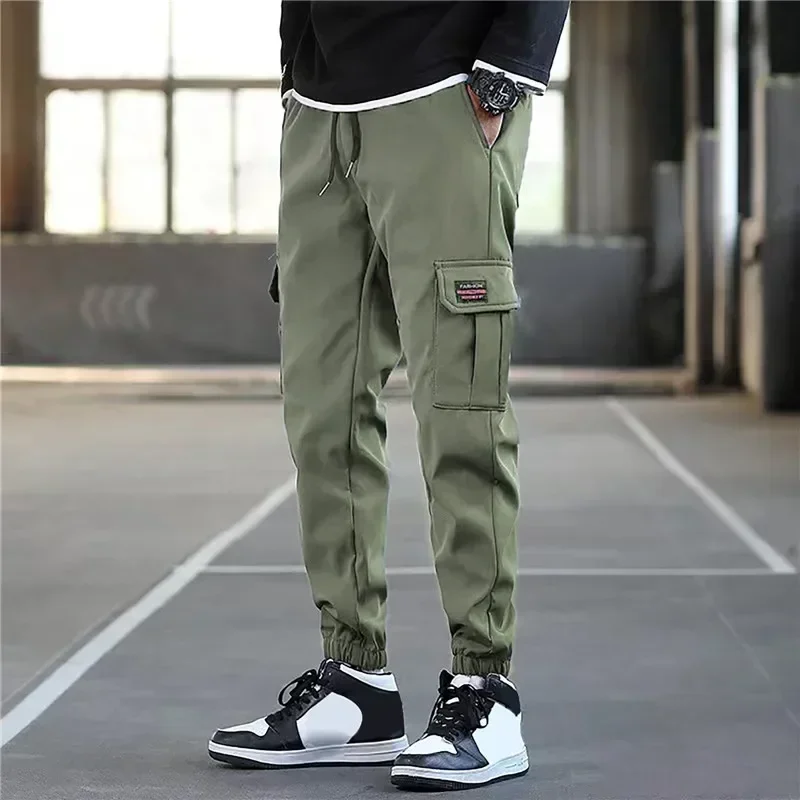 Pantalones Cargo para hombre, pantalones Cargo militares tácticos Harem para hombre, ropa técnica de alta calidad para trabajo de Hip Hop al aire libre, pantalones apilados