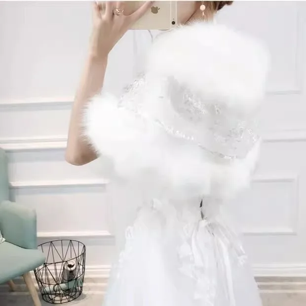

ww27 women's new wedding shawl thickened warm cape wool cape cheongsam dress