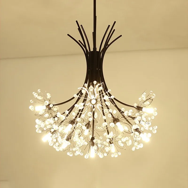 

GPD Nordic Dining Room Crystal Chandelier Modern Creative Bouquet LED Light For Living Room Bedroom Kitchen Cafe Indoor Lighting