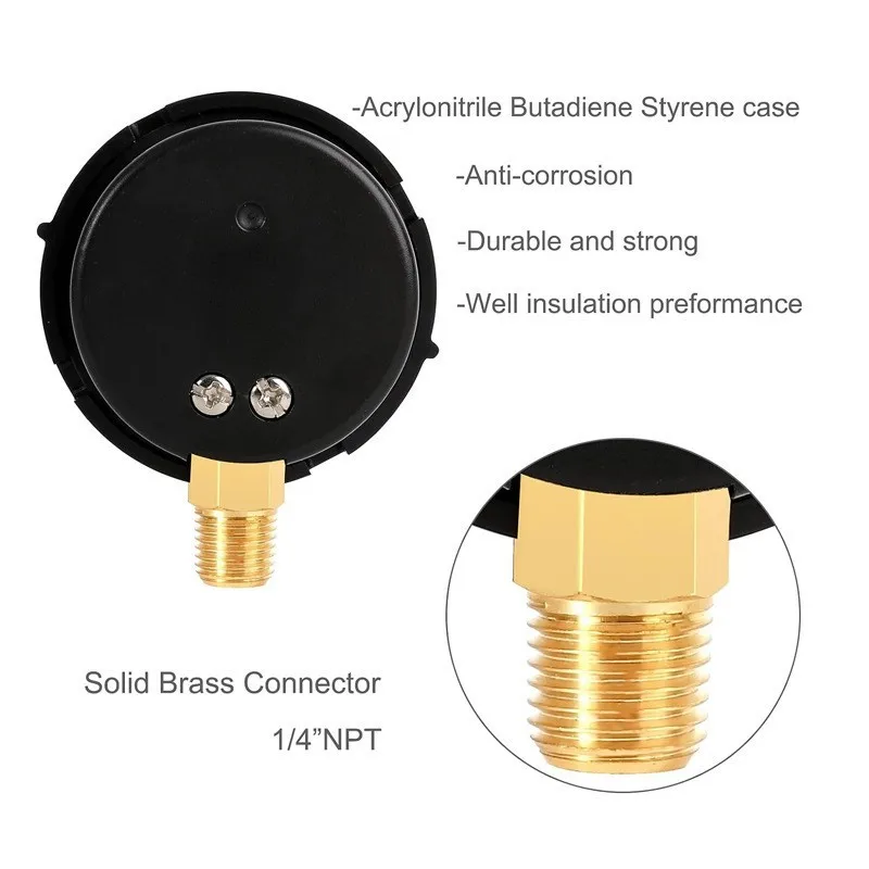Sand Filter Pressure Gauge 0-35 PSI Accurate Bottom Mount Water Gauge for Swimming Pool Spa view 4
